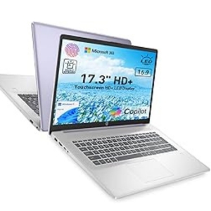 HP 17.3" Touchscreen Laptop w/Microsoft 365, 8GB RAM, 128GB SSD